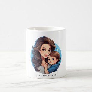 Taza De Café Mamá dulce y Chica Mug del Día de la Madre