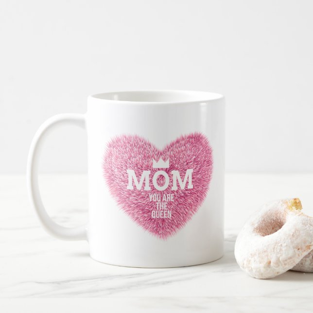 Taza De Café Mamá el día de la Reina Madre | Coffee Mug (Con donut)