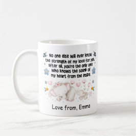 Taza De Café Mamá elefante personalizada