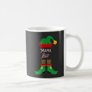 Taza De Café Mamá Elfo de Navidad 