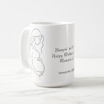 Mamá en camino personalizada | Silhouette de embar
