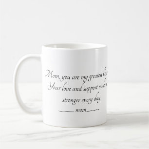 Taza De Café Mamá, eres la razón por la que sonrío/regalo perfe