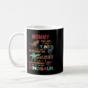 Taza De Café Mamá, eres mi bebé favorito de los Dinos de Dinosa