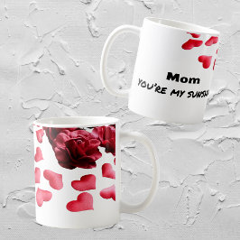 Taza De Café "Mamá, eres mi brillo del sol", regalo de peluche