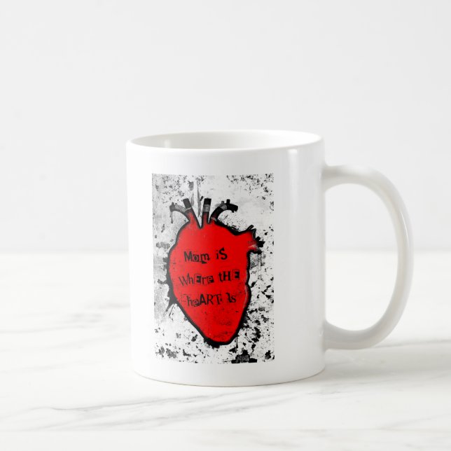 Taza De Café mamá es el corazón anatómico (Derecha)