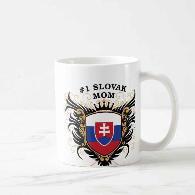 Taza De Café Mamá eslovaca del número uno (Derecha)