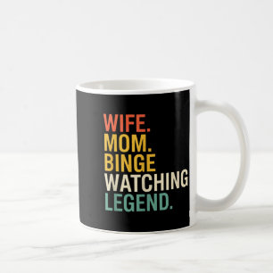 Taza De Café Mamá Esposa. Mamá. Leyenda de Maratón de Televisió