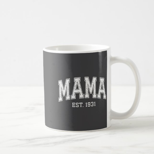 Taza De Café Mama Est 1931 Mom D Mothers Day Ized  (Derecha)