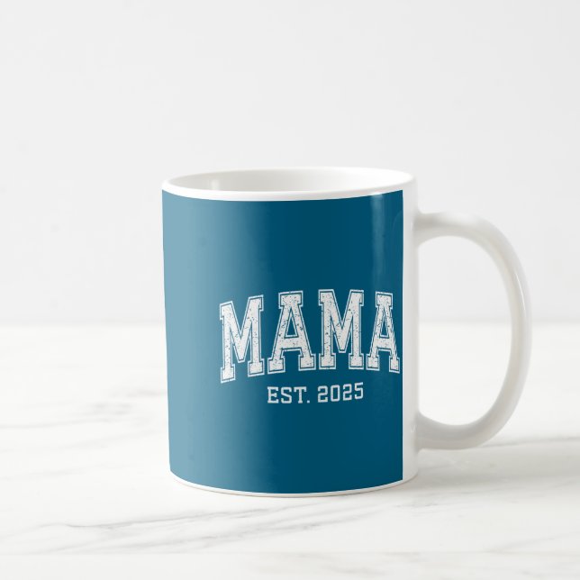 Taza De Café Mama Est 2025 Mom D Mothers Day Ized  (Derecha)