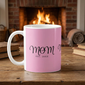 Taza De Café Mamá Establecida Regalo de Nueva Mamá Escritura Ne