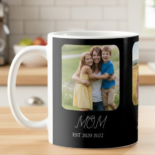 Taza De Café Mamá Estableció Escritura 3 Foto  