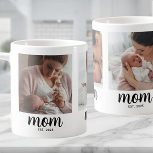 Taza De Café Mamá Estableció Escritura Foto Regalo Café Café Mu
