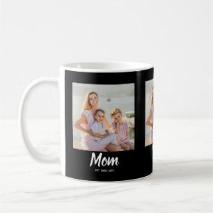 Taza De Café Mamá Estableció Escritura Moderna Negra 3 Foto