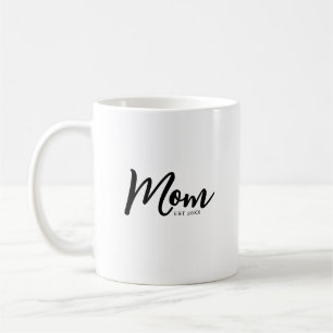 Taza De Café Mamá Estableció Escritura Negra