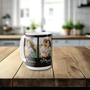 Taza De Café Mamá Estableció Escritura Negra 3 Foto