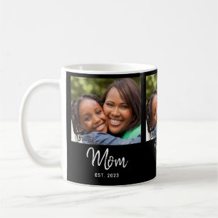 Taza De Café Mamá Estableció Escritura Negra Foto