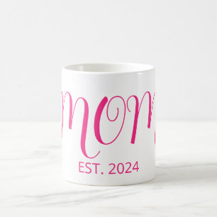 Taza De Café Mamá Estableció Gran Escritura Regalo Para Nueva M