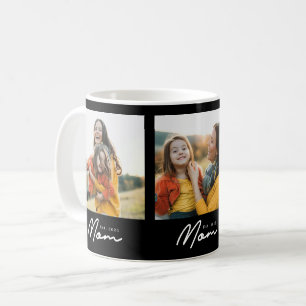 Taza De Café Mamá Estableció Guión Negro 3 Foto