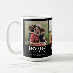 Taza De Café Mamá Estableció Guión Negro 3 Foto