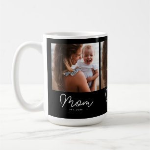 Taza De Café Mamá Estableció Guión Negro 3 Foto