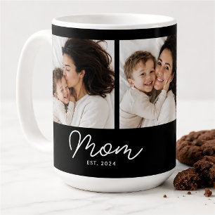Taza De Café Mamá Estableció Guión Negro 3 Foto
