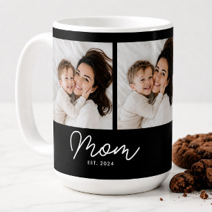 Taza De Café Mamá Estableció Guión Negro 3 Foto