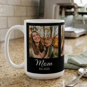 Taza De Café Mamá Estableció Guión Negro 3 Foto
