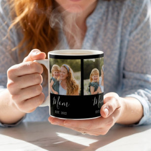 Taza De Café Mamá Estableció Guión Negro 3 Foto