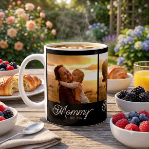 Taza De Café Mamá Estableció Guión Negro 3 Foto