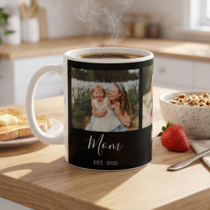 Taza De Café Mamá Estableció Guión Negro 3 Foto