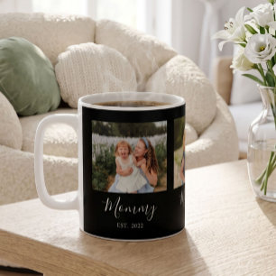 Taza De Café Mamá Estableció Guión Negro 3 Foto