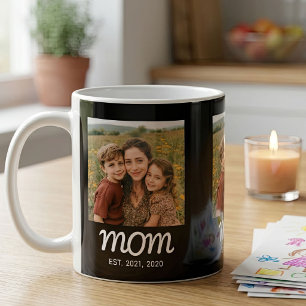 Taza De Café Mamá Estableció Guión Negro 3 Foto