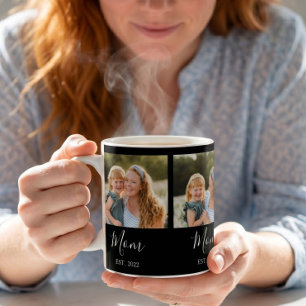 Taza De Café Mamá Estableció Guión Negro 3 Foto