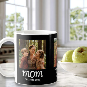 Taza De Café Mamá Estableció Guión Negro 3 Foto