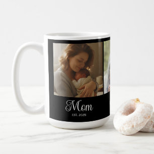 Taza De Café Mamá Estableció Guión Negro 3 Foto