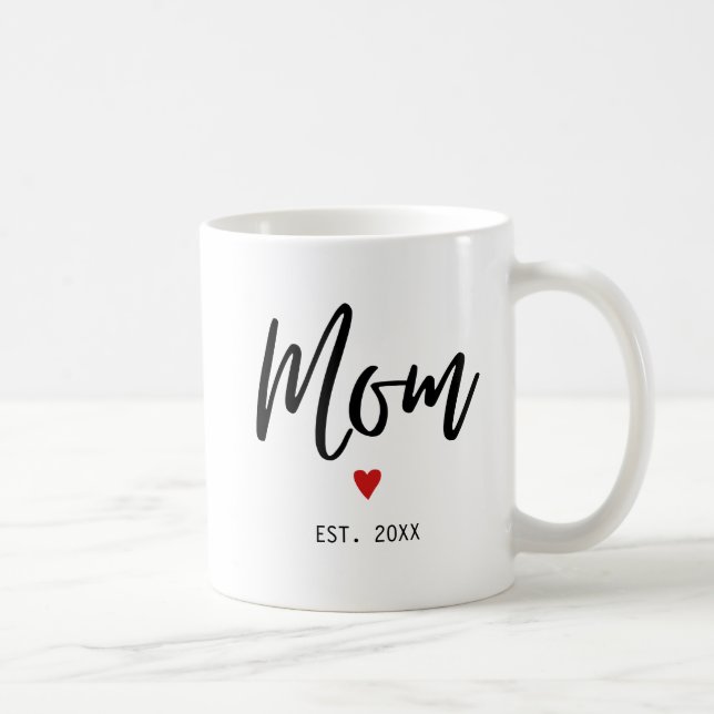 Taza De Café Mamá estableció Minimalista moderno (Derecha)