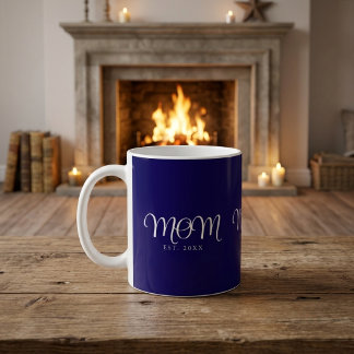 Taza De Café Mamá Estableció Nuevo Regalo de Mamá Escritura Bla