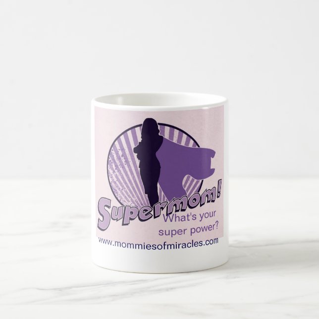 Taza De Café MAMÁ estupenda de los superpoderes (Centro)
