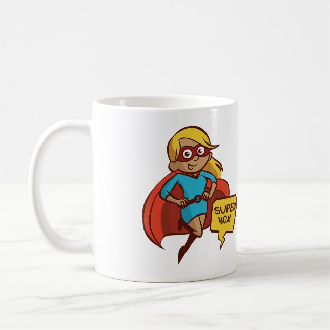 Taza De Café Mamá estupenda del vuelo colorido (Izquierda)