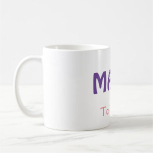 Taza De Café Mama feliz madres retro púrpura agregar texto nomb