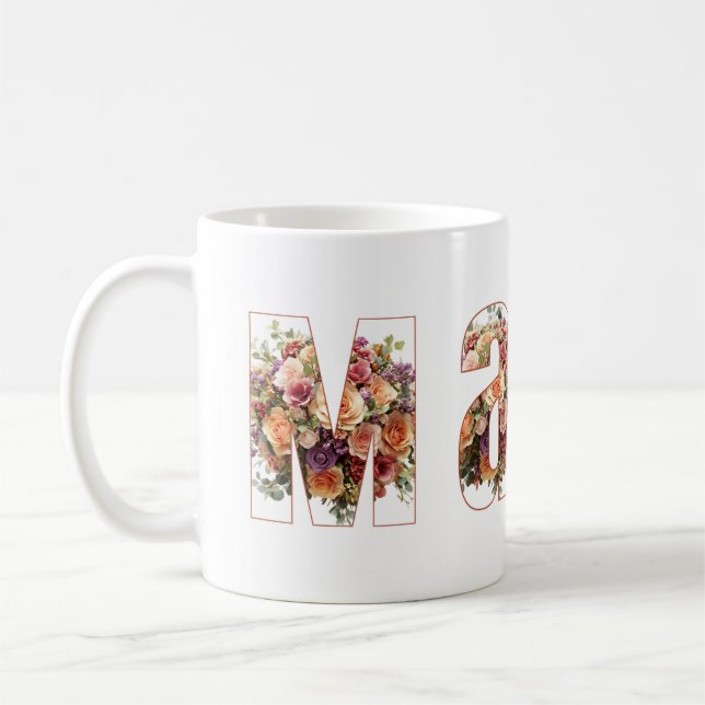 Taza De Café Mama Floral Coffee Mug (Izquierda)