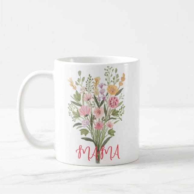 Taza De Café Mama Flowers (Izquierda)