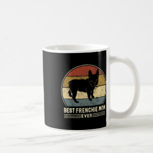 Taza De Café Mamá francesa alguna vez retro madre de perro Bull