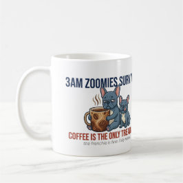 Taza De Café Mamá Francesa Divertida Superviviente de Zoomies a