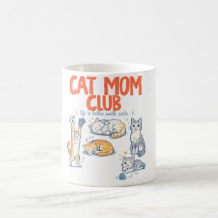 Taza De Café Mamá Gata , Mamá Gata Café , Amante Divertida de G