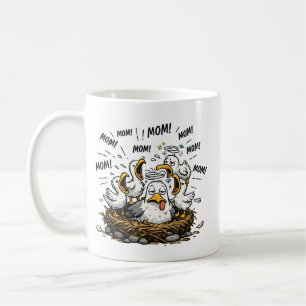 Taza De Café Mamá Gaviota Cansada Divertida Día de la Madre Car