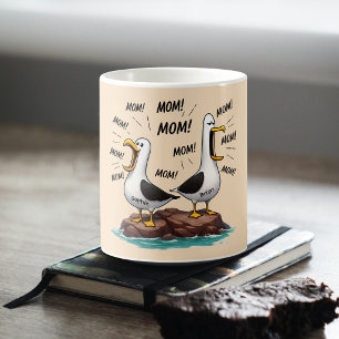 Taza De Café Mamá Gaviota Divertida Personalizada