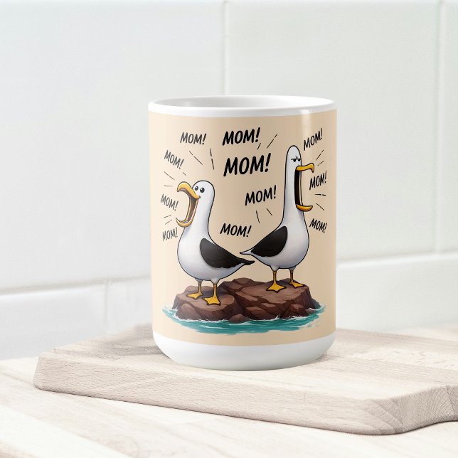 Taza De Café Mamá Gaviota Divertida Personalizada (Subido por el creador)