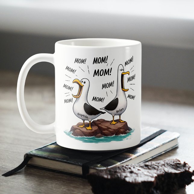Taza De Café Mamá Gaviota Divertida Personalizada (Subido por el creador)