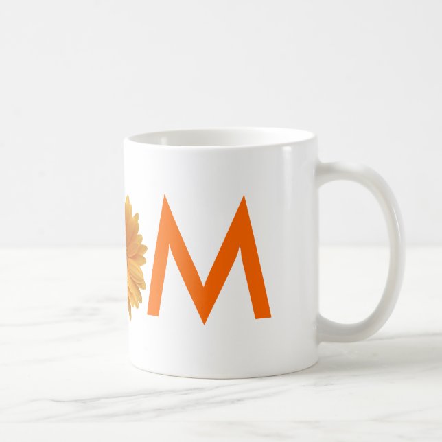 Taza De Café Mamá Gerber Daisy Damask Mug (Derecha)